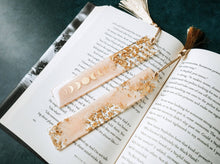 Load image into Gallery viewer, Peach Moon Phases & Geode Resin Bookmark: Geode