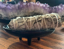 Load image into Gallery viewer, 4" Cast Iron Smudge dish with Sage Bundle - BESPELL & CO.