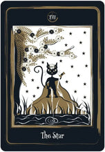 Load image into Gallery viewer, Golden Black Cat Tarot