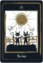 Load image into Gallery viewer, Golden Black Cat Tarot