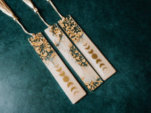 Load image into Gallery viewer, Peach Moon Phases & Geode Resin Bookmark: Geode