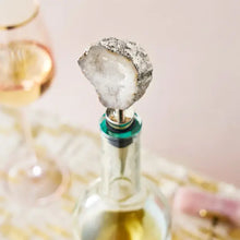 Load image into Gallery viewer, White Geode Bottle Stopper