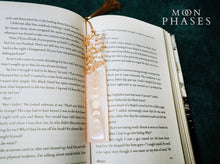 Load image into Gallery viewer, Peach Moon Phases & Geode Resin Bookmark: Geode