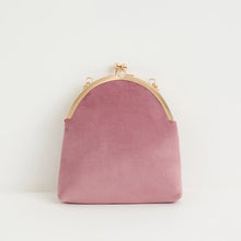 Load image into Gallery viewer, Victoriana Embroidered Bag Rose Pink Velvet