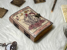 Load image into Gallery viewer, Vintage Leather Journal Notebook with The Lover Print