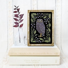 Load image into Gallery viewer, Owl Art Print Folk Decor