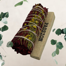 Load image into Gallery viewer, Floral Dragon's Blood Sage & Passon Palo Santo Set - BESPELL & CO.