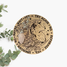 Load image into Gallery viewer, Floral Fox Pendulum Board with Pendulum - BESPELL & CO.