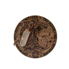 Load image into Gallery viewer, Floral Fox Pendulum Board with Pendulum - BESPELL & CO.