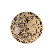 Load image into Gallery viewer, Floral Fox Pendulum Board with Pendulum - BESPELL & CO.