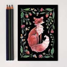 Load image into Gallery viewer, Fox Art Print Folk Decor - BESPELL & CO.