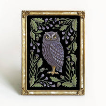 Load image into Gallery viewer, Owl Art Print Folk Decor