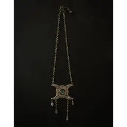 Triple Moon Goddess Necklace