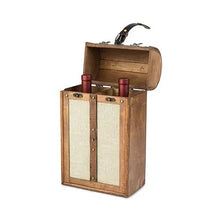 Load image into Gallery viewer, 2 - Bottle Vintage Trunk Wine Box - BESPELL &amp; CO.