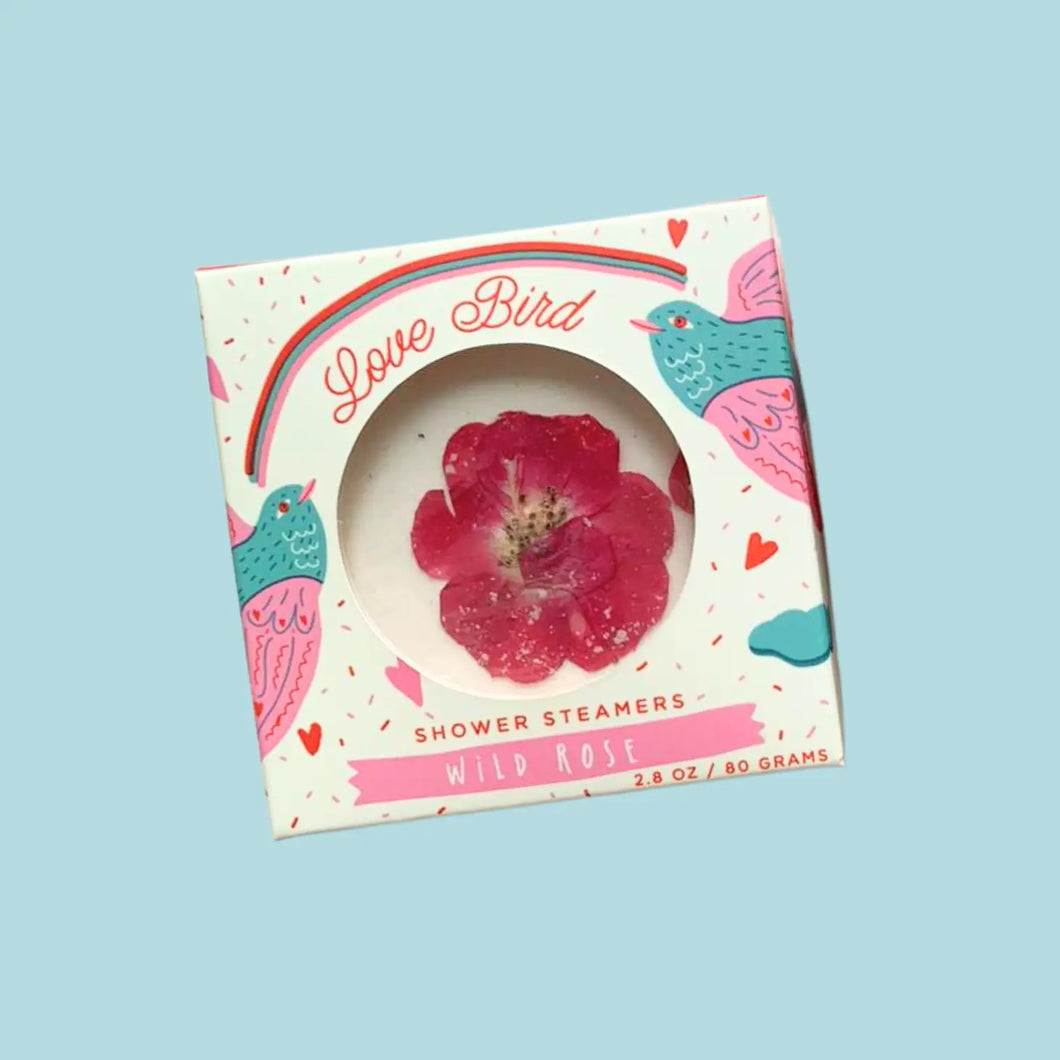 Love Bird Shower Steamer – Wild Rose