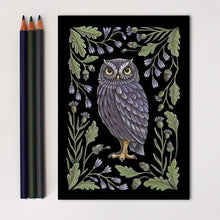 Load image into Gallery viewer, Owl Art Print Folk Decor