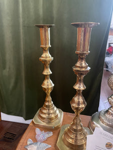 Antique Brass Candle sticks (pair)