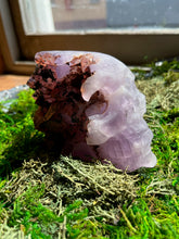 Load image into Gallery viewer, Amethyst Cluster Crystal Skull