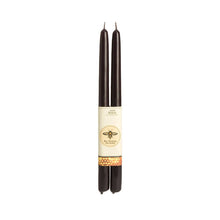 Load image into Gallery viewer, 100% Pure Beeswax Tapers: Black / Standard (12&quot; x 7/8&quot;)