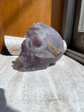 Load image into Gallery viewer, Amethyst Cluster Crystal Skull - BESPELL &amp; CO.