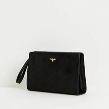 Load image into Gallery viewer, Fable England Bonnie Wristlet Pouch - Black Velvet - BESPELL &amp; CO.