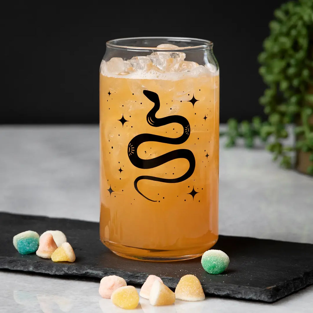 Snake Beer Can Glass