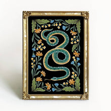 Load image into Gallery viewer, Snake Art Print Folk Decor