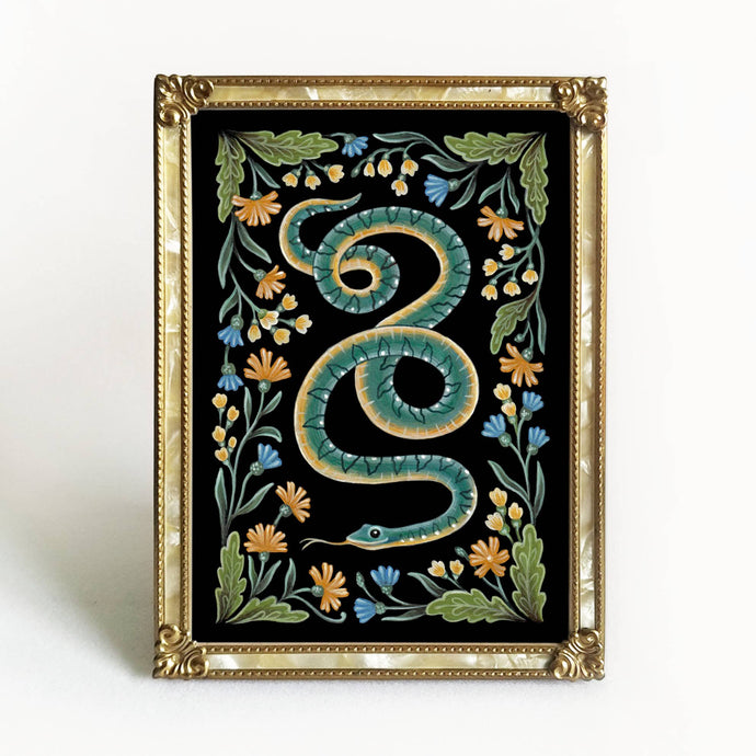 Snake Art Print Folk Decor