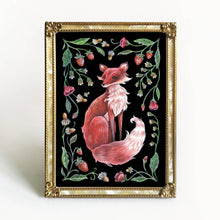 Load image into Gallery viewer, Fox Art Print Folk Decor