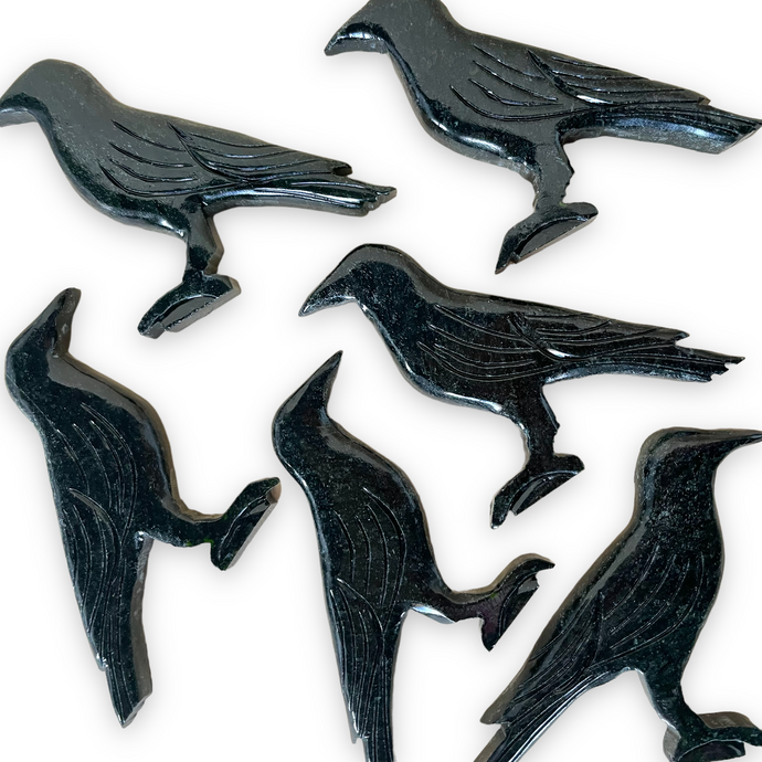 Black Obsidian Crow - Crystals