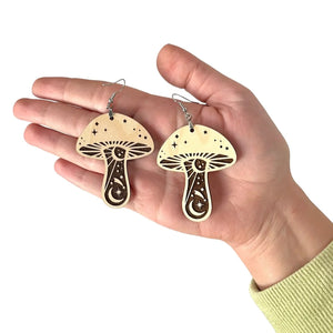 Cosmic Mushroom Earrings