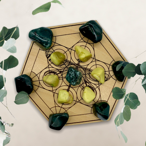Crystal Grid for Elemental Connection - Crystals
