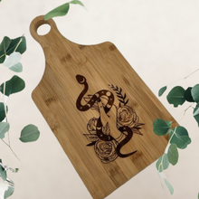 Load image into Gallery viewer, Goddess Cutting Board - Green Goddess / Wine &amp; Witchcraft -