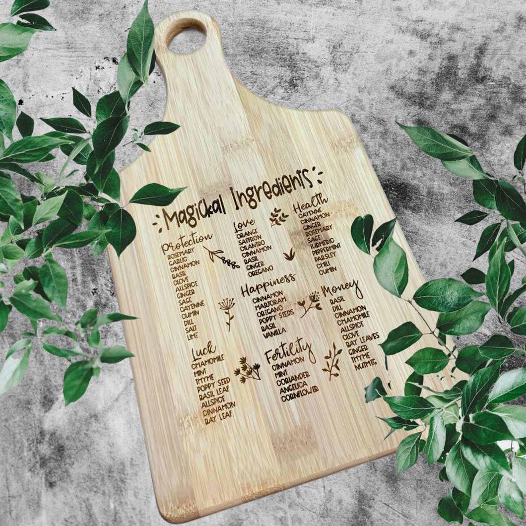 Magical Ingredients Bamboo Cutting Board - Home