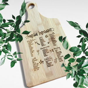 Magical Ingredients Bamboo Cutting Board - Home