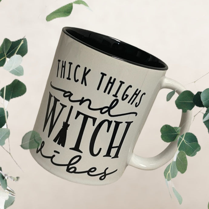 Thick Thighs & Witch Vibes Mug - Drinks